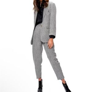 Brand New Vivienne Hu VHNY Womens Houndstooth Oversized Blazer Size 6